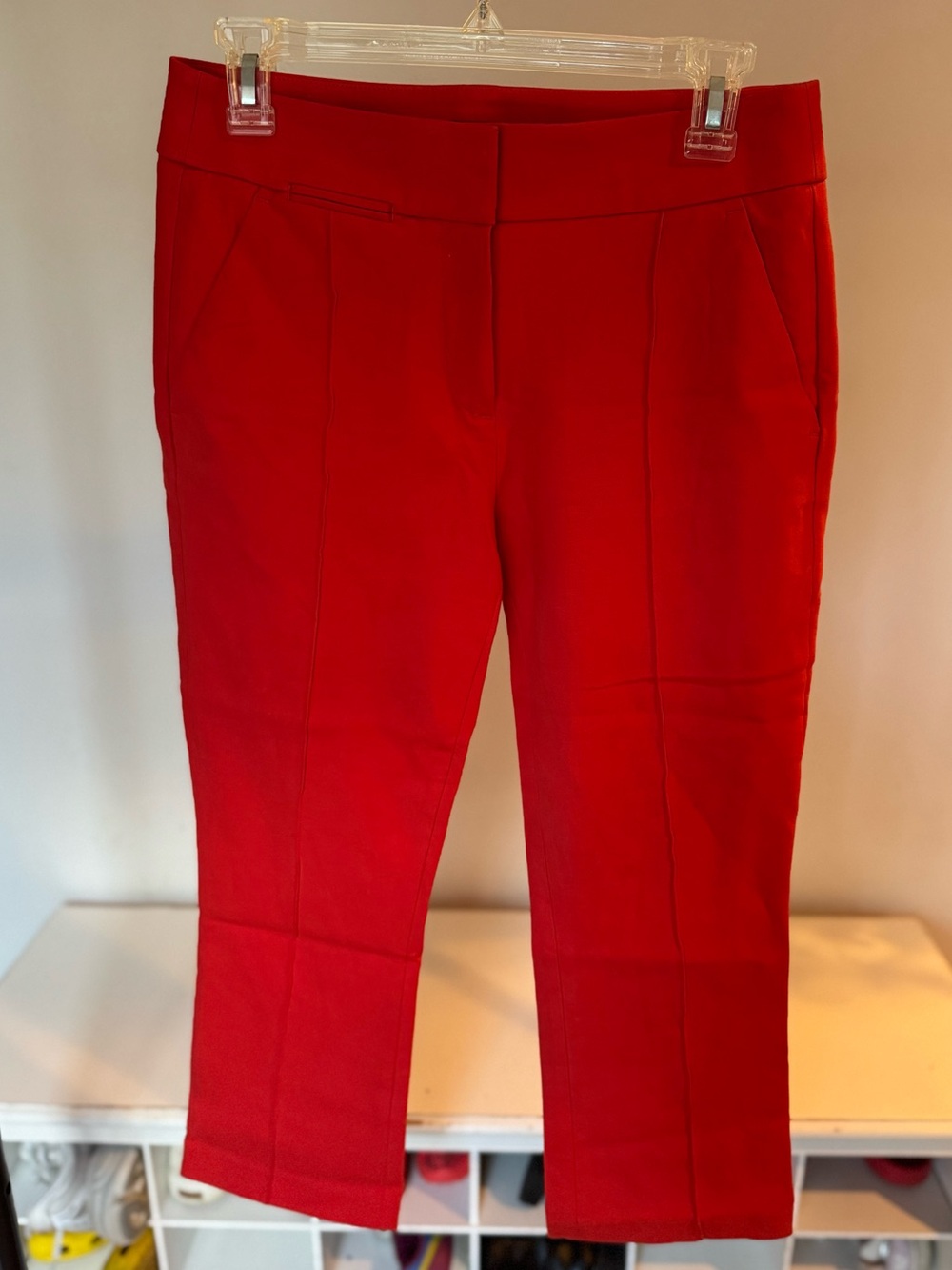 LOFT Red Tailored Pants